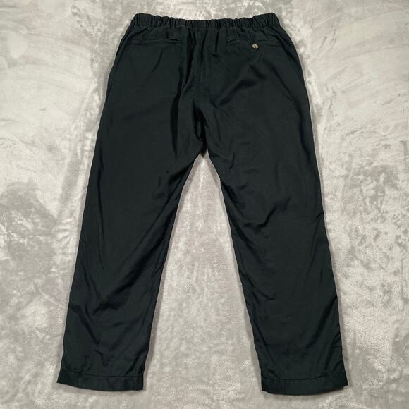 Venroy Pants Large Black Tencel Linen Drawstring Pull On Luxury Casual Stretch - Picture 2 of 11